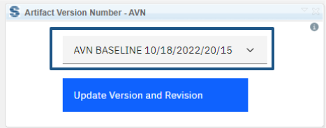 Select compare target configuration from the dropdown menu